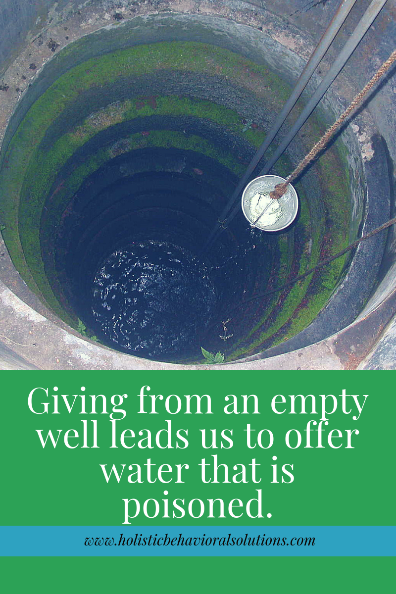 Giving from an empty well