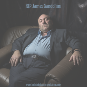 James Gandolfini on the therapy couch